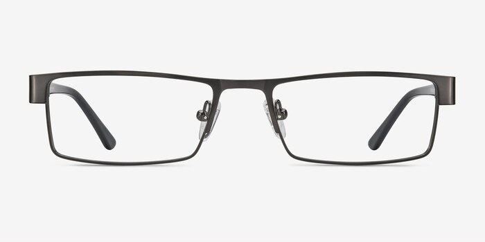 Bennett Gunmetal Metal Eyeglass Frames from EyeBuyDirect