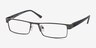 Bennett Gunmetal MétalMontures de lunettes de vue d'EyeBuyDirect, Vue d'Angle