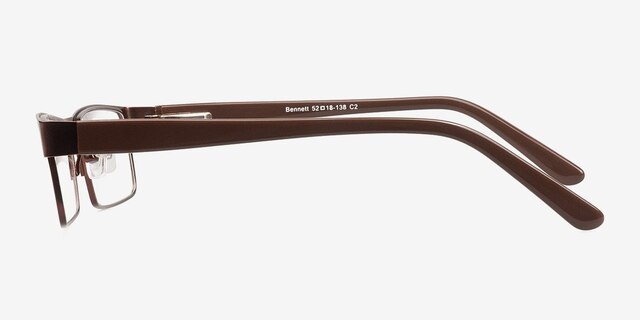 Bennett Brown MetalEyeglass Frames from EyeBuyDirect, Side View