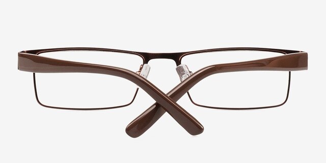 Bennett Brown MetalEyeglass Frames from EyeBuyDirect, Closed View