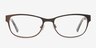 Aliza Coffee MetalEyeglass Frames from EyeBuyDirect, Front View