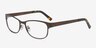 Aliza Coffee MetalEyeglass Frames from EyeBuyDirect, Angle View