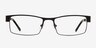 Blaise Black MetalEyeglass Frames from EyeBuyDirect, Front View