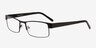 Blaise Black MetalEyeglass Frames from EyeBuyDirect, Angle View