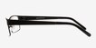 Blaise Black MetalEyeglass Frames from EyeBuyDirect, Side View