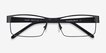 Blaise Black MetalEyeglass Frames from EyeBuyDirect, Closed View