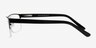 Bowen Black MetalEyeglass Frames from EyeBuyDirect, Side View