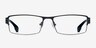 Poker Navy MetalEyeglass Frames from EyeBuyDirect, Front View
