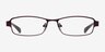 Cube Violet MétalMontures de lunettes de vue d'EyeBuyDirect, Vue de Face