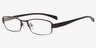 Cube Violet MétalMontures de lunettes de vue d'EyeBuyDirect, Vue d'Angle