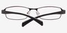 Cube Violet MétalMontures de lunettes de vue d'EyeBuyDirect, Vue Rapprochée