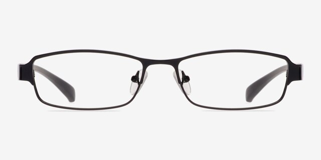 Cube Black MetalEyeglass Frames from EyeBuyDirect, Front View