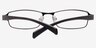Cube Black MetalEyeglass Frames from EyeBuyDirect, Closed View