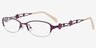 Keaton Violet MétalMontures de lunettes de vue d'EyeBuyDirect, Vue d'Angle