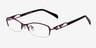 Abelard Purple MetalEyeglass Frames from EyeBuyDirect, Angle View