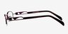 Abelard Purple MetalEyeglass Frames from EyeBuyDirect, Side View