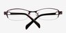 Abelard Purple MetalEyeglass Frames from EyeBuyDirect, Closed View