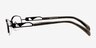 Abelard Black MetalEyeglass Frames from EyeBuyDirect, Side View