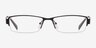 Alfred Black MetalEyeglass Frames from EyeBuyDirect, Front View