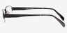 Alfred Black MetalEyeglass Frames from EyeBuyDirect, Side View