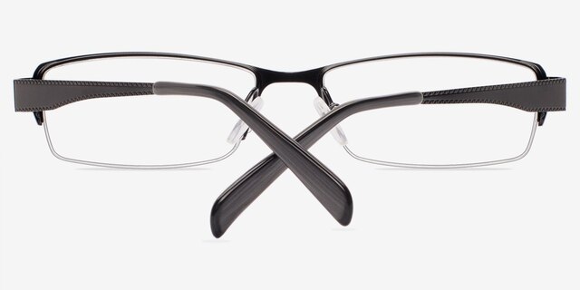 Alfred Black MetalEyeglass Frames from EyeBuyDirect, Closed View