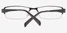 Alfred Black MetalEyeglass Frames from EyeBuyDirect, Closed View