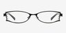 Atlanta Black MetalEyeglass Frames from EyeBuyDirect, Front View