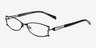 Atlanta Black MetalEyeglass Frames from EyeBuyDirect, Angle View