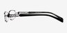 Atlanta Black MetalEyeglass Frames from EyeBuyDirect, Side View