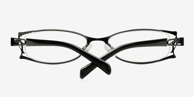 Atlanta Black MetalEyeglass Frames from EyeBuyDirect, Closed View
