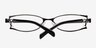 Atlanta Black MetalEyeglass Frames from EyeBuyDirect, Closed View