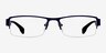 Donna Navy MetalEyeglass Frames from EyeBuyDirect, Front View