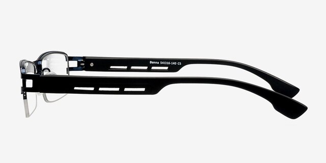 Donna Navy MetalEyeglass Frames from EyeBuyDirect, Side View