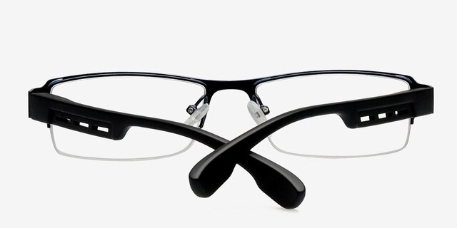 Donna Navy MetalEyeglass Frames from EyeBuyDirect, Closed View