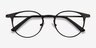 Thin Line Coffee MetalEyeglass Frames from EyeBuyDirect, Closed View