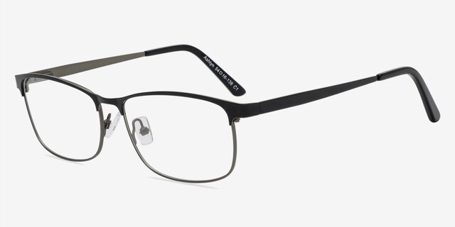 Ashlyn Black MetalEyeglass Frames from EyeBuyDirect, Angle View
