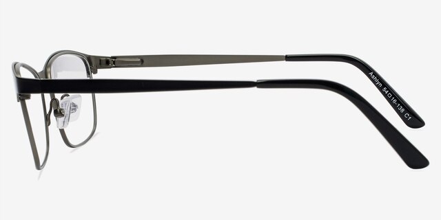 Ashlyn Black MetalEyeglass Frames from EyeBuyDirect, Side View