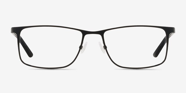 Clinton Black MétalMontures de lunettes de vue d'EyeBuyDirect, Vue de Face