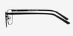 Clinton Black MetalEyeglass Frames from EyeBuyDirect, Side View