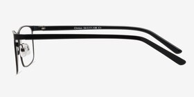 Clinton  Black  Métal Montures de lunettes de vue d'EyeBuyDirect, Vue de Côté