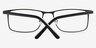 Clinton Gunmetal & Black MetalEyeglass Frames from EyeBuyDirect, Closed View