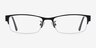 Curtis Black MetalEyeglass Frames from EyeBuyDirect, Front View