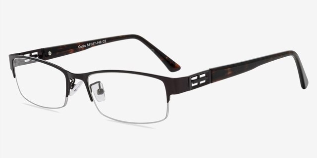 Curtis Coffee MetalEyeglass Frames from EyeBuyDirect, Angle View