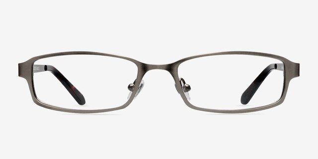 Johanna Gunmetal MetalEyeglass Frames from EyeBuyDirect, Front View