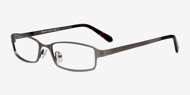 Johanna Gunmetal MetalEyeglass Frames from EyeBuyDirect, Angle View