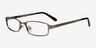 Johanna Gunmetal MetalEyeglass Frames from EyeBuyDirect, Angle View
