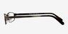Johanna Gunmetal MetalEyeglass Frames from EyeBuyDirect, Side View