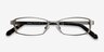 Johanna Gunmetal MetalEyeglass Frames from EyeBuyDirect, Closed View
