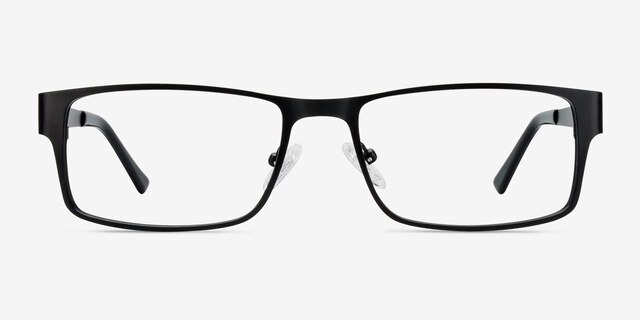 Elliot Black MetalEyeglass Frames from EyeBuyDirect, Front View