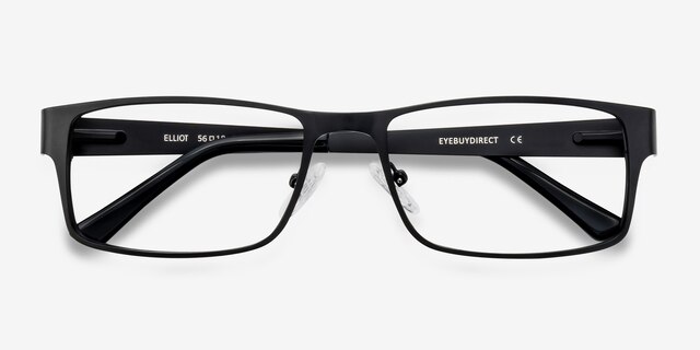 Elliot Black MetalEyeglass Frames from EyeBuyDirect, Closed View